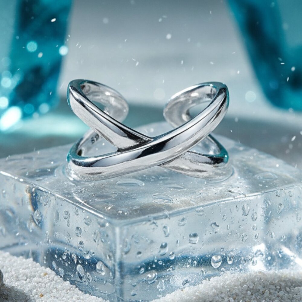S925 Sterling Silver Infinity Love Knot Adjustable Ring 💍 Minimalist Chic ✨